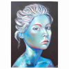 Surreal acrylic portrait titled "Winter" depicting a cold blue woman with turquoise and ultramarine hues, accented with terracotta red, and grey-white hair](image-url) Embark on a journey into the depths of imagination with "Winter," a captivating acrylic masterpiece that personifies the essence of the season. Enter a world where winter becomes more than just a season—it becomes a personification of beauty and mystery.