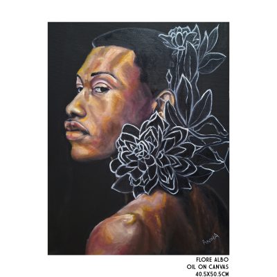 Flore Albo - Oil on Canvas 40.5x50.5cm